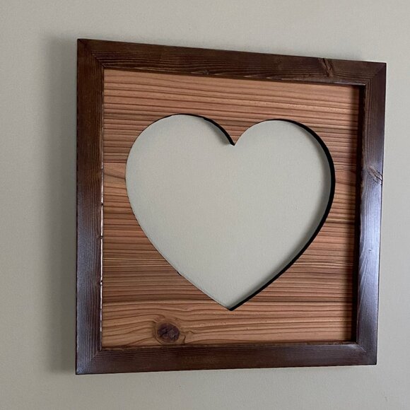 Rustic Heart in Negative Space | Modern Rustic - Picture 4 of 4